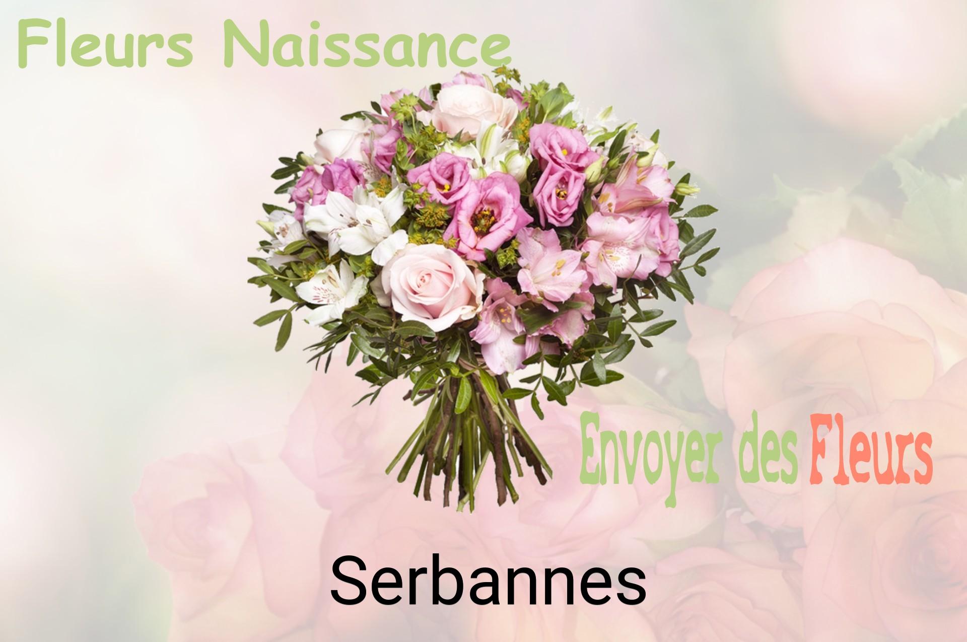 Bouquet de fleurs de naissance livré à Serbannes